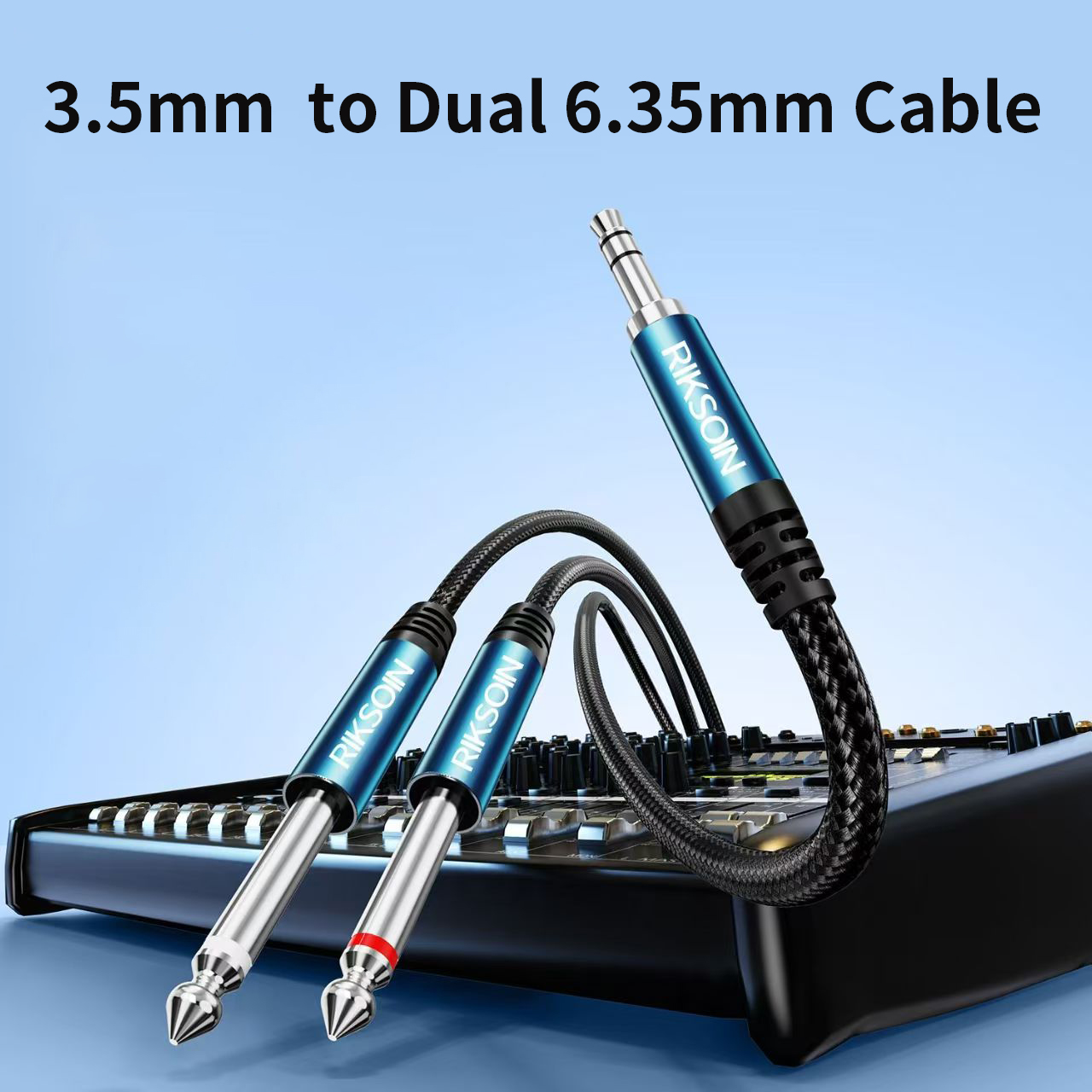 Audio Splitter Y - كابل توصيل من 3.5 ملم TRS