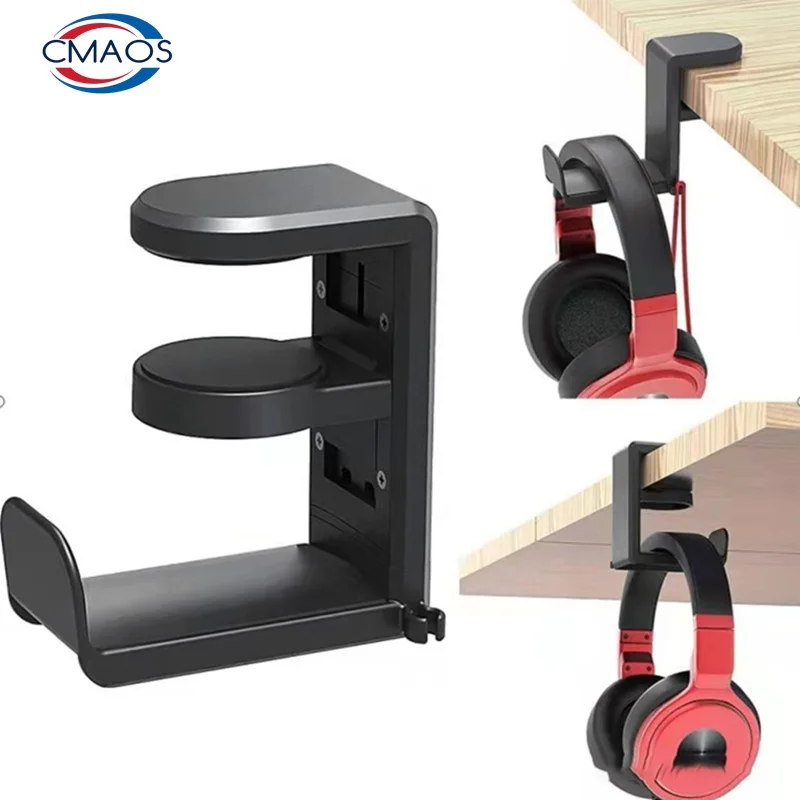 Headphone Stand Desk - حامل سماعات رأس بمشبك للطاولة بدون
