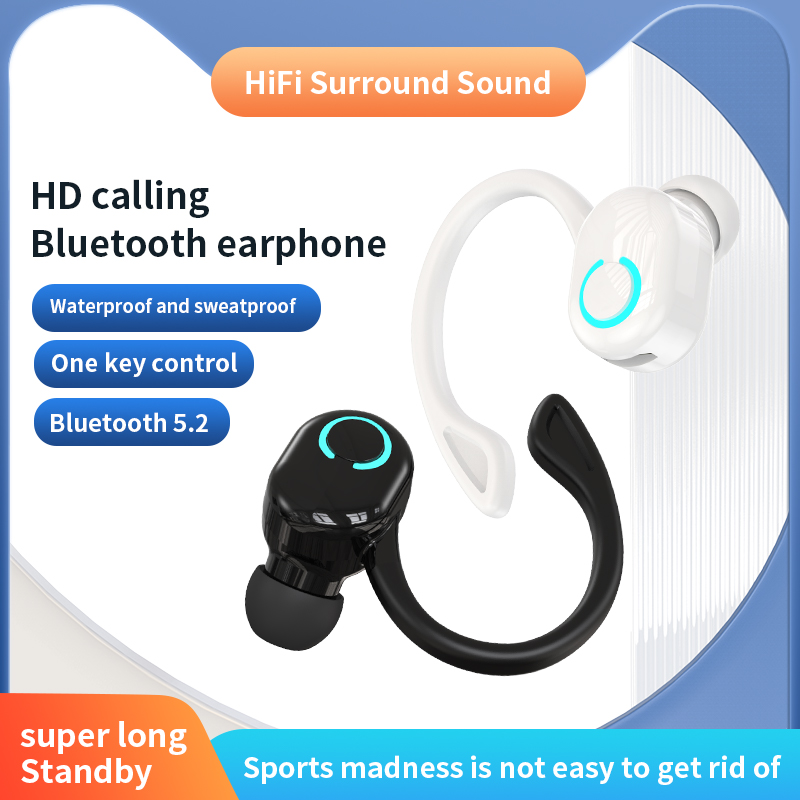 Sports Earphone Hook - VAORLO بلوتوث 5.2 سماعة مقاوم للماء