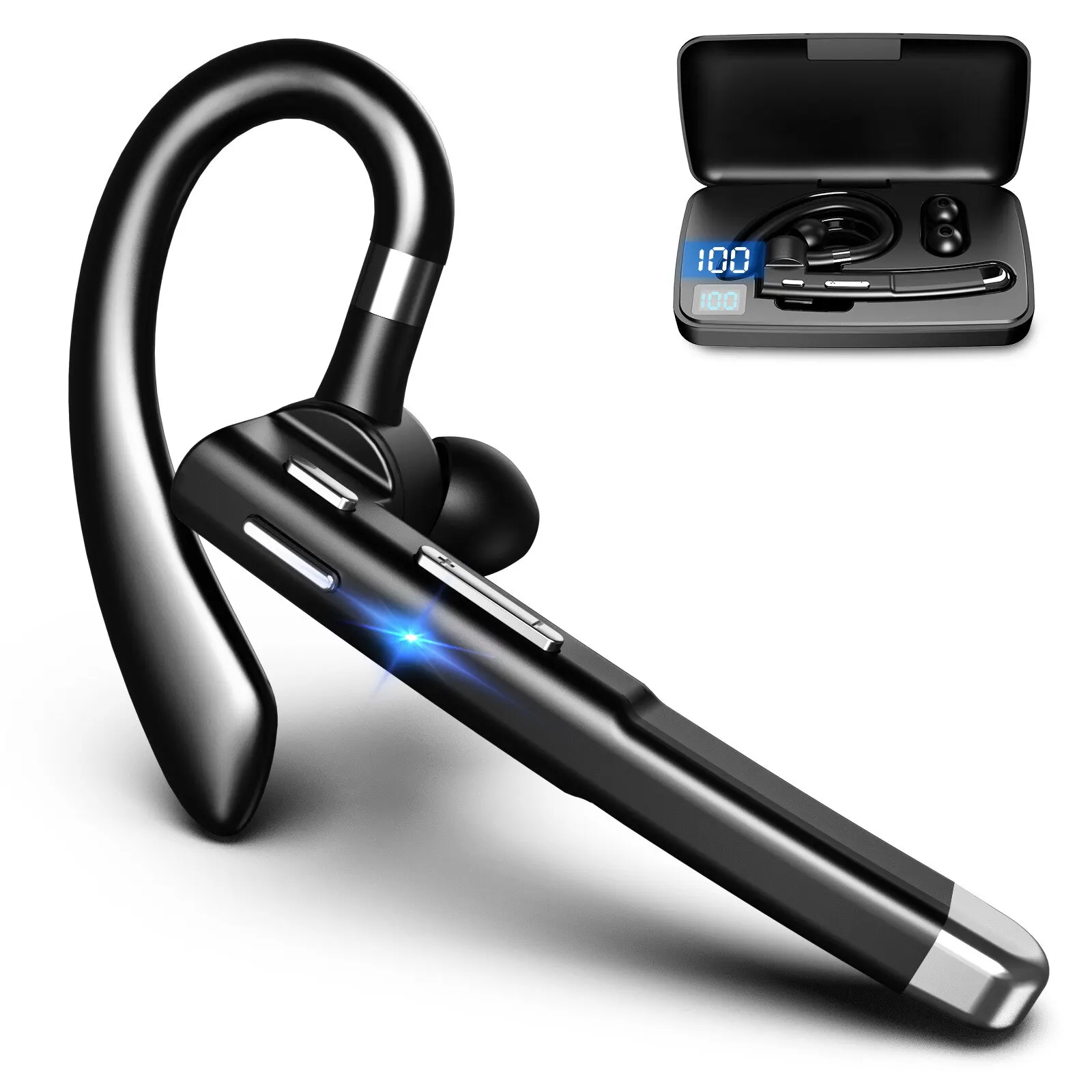Sports Earphone Hook - سماعة بلوتوث مزودة بخاصية إلغاء الضوضاء،