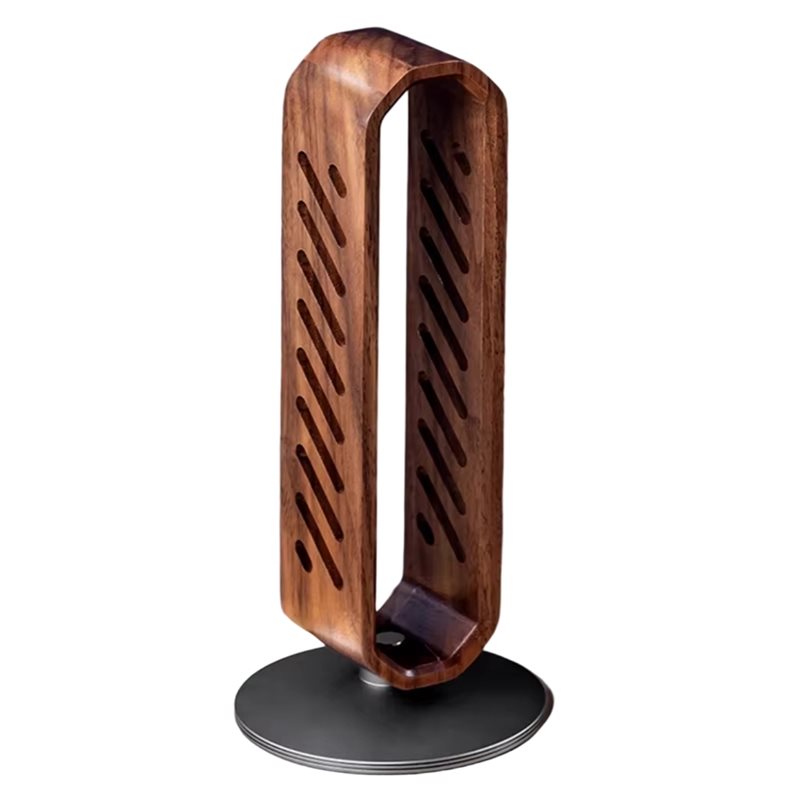 Headphone Stand Desk - حامل سماعات الرأس الدوّار من خشب