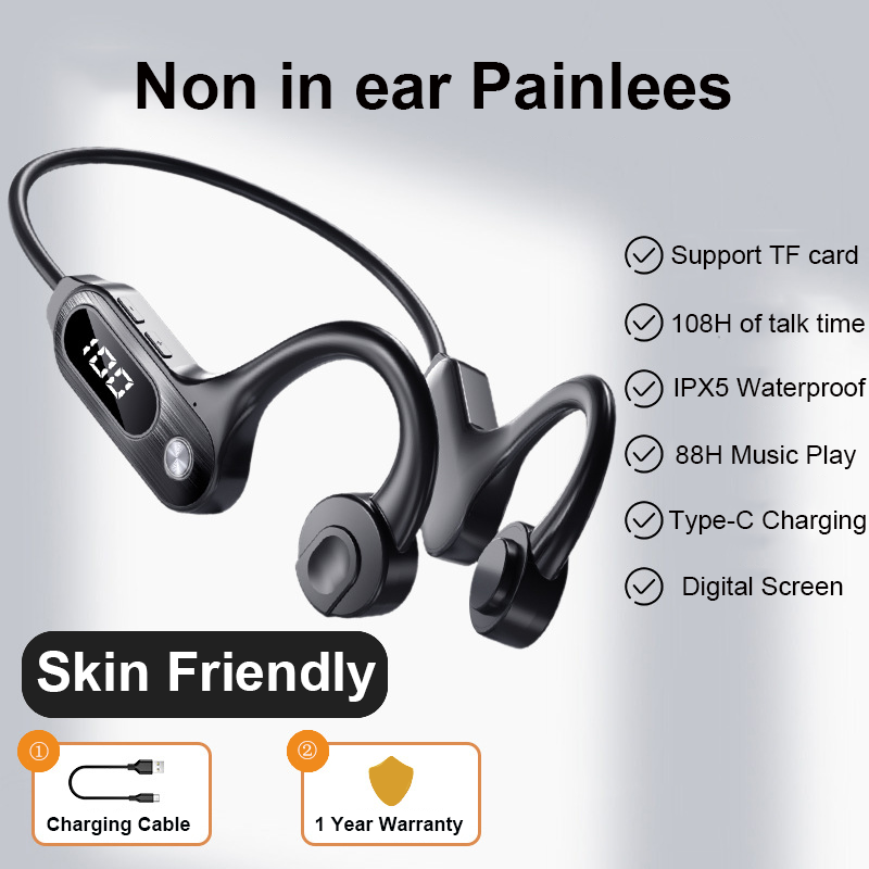 العظام التوصيل بلوتوث 5.3 سماع - مراجعة Sports Earphone Hook وسعره