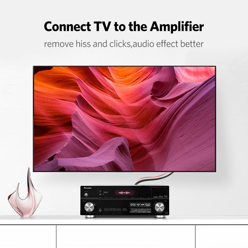 UGREEN 2RCA إلى 2 RCA الذكور إ - مراجعة Audio Splitter Y وسعره